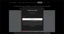 Desktop Screenshot of larosaitaly.com